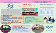 Thông báo tuyển sinh năm học 2025-2026 của Trường Mầm Non Thanh Cao